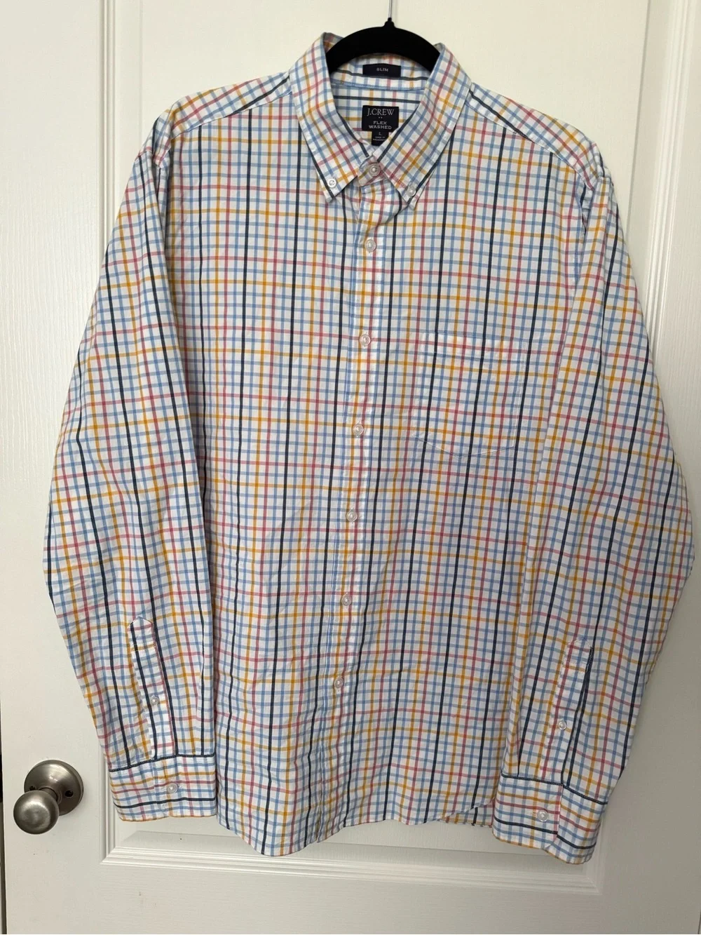 J. Crew Men’s Slim Fit Button-Down Plaid Shirt